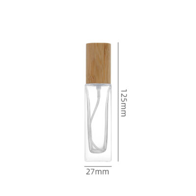 RX006,Bamboo-Capped Glass Perfume Bottles,