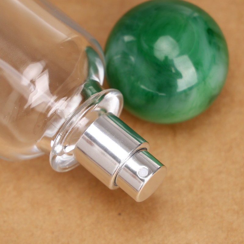 RX008 Marbleized Resin Ball,Circular Perfume Vials with Marbleized Resin Caps,30ML,50ML,100ML