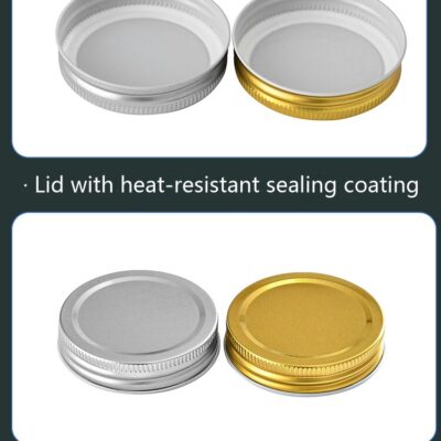 RX030 Thickened Fluted Glass Storage Jar with Airtight Metal Lid