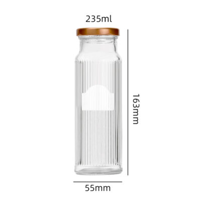 RX026 Premium Bird's Nest & White Fungus Glass Jar - Fluted and Smooth Options