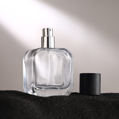 RX021-HYD279 Luxury Crocodile Texture Glass Perfume Bottle - 30ml 50ml 100ml
