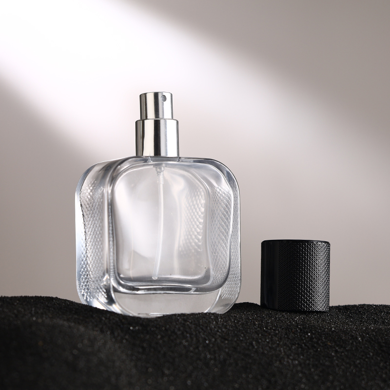 RX021-HYD279 Luxury Crocodile Texture Glass Perfume Bottle - 30ml 50ml 100ml