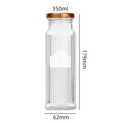 RX026 Premium Bird's Nest & White Fungus Glass Jar - Fluted and Smooth Options