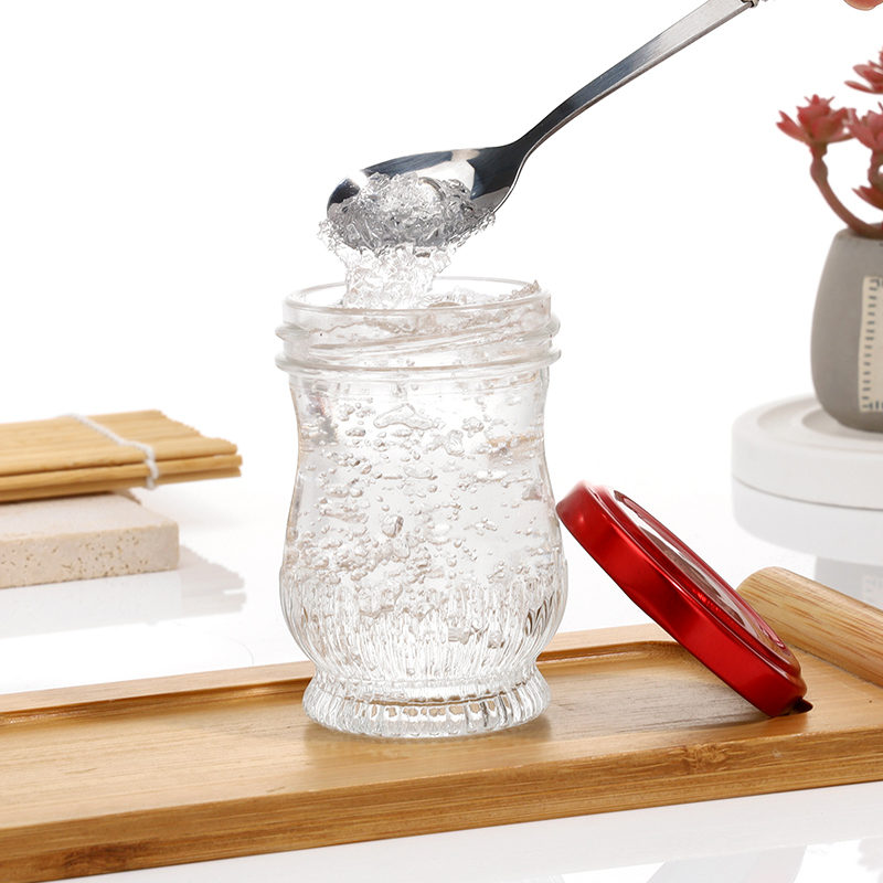 RX027 Decorative Texture Glass Jar for Bird's Nest - Honeycomb & Fluted Series
