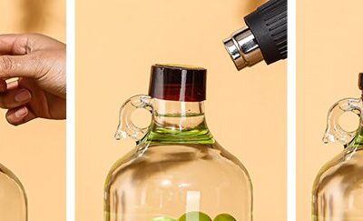 Heat Shrink Film Installation Steps: 1. Place the heat shrink film on the bottle cap. 2. Blow with a hair dryer. 3. Done.