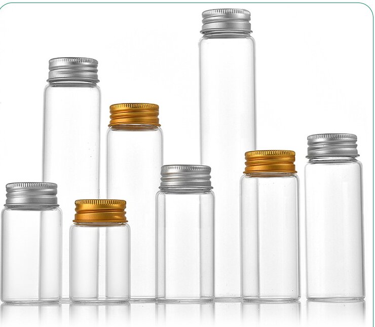 RX27 Series,Silver Aluminum  Screw Cap,bottle,Versatile Silver-Capped Vials,5ml-20ml