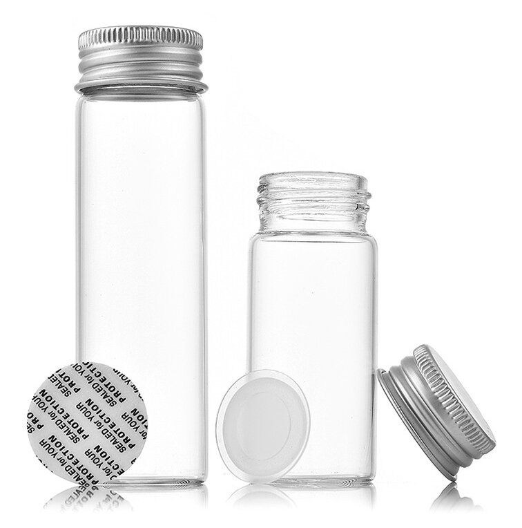 RX27 Series,Silver Aluminum  Screw Cap,bottle,Versatile Silver-Capped Vials,5ml-20ml