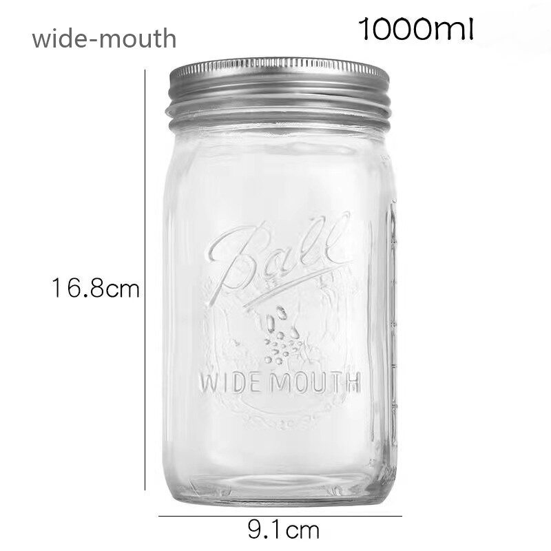 RX025 Ultimate Mason Glass Jar Collection - 119ml to 1000ml Multi-Size Series