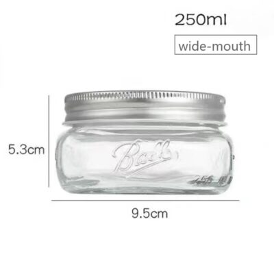 RX025 Ultimate Mason Glass Jar Collection - 119ml to 1000ml Multi-Size Series