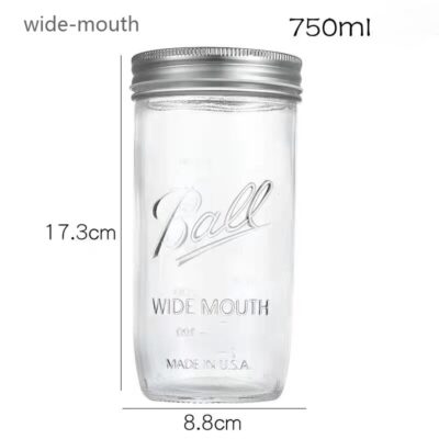 RX025 Ultimate Mason Glass Jar Collection - 119ml to 1000ml Multi-Size Series