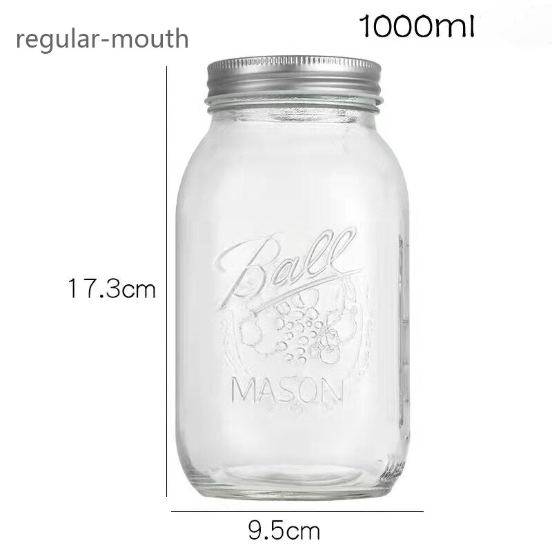 RX025 Ultimate Mason Glass Jar Collection - 119ml to 1000ml Multi-Size Series