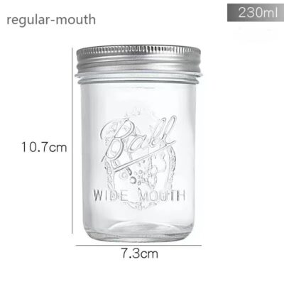 RX025 Ultimate Mason Glass Jar Collection - 119ml to 1000ml Multi-Size Series