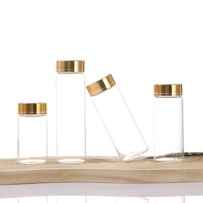 RX37 Series，Anodized Gold Aluminum-Plastic Composite Cap，20ML-165ML