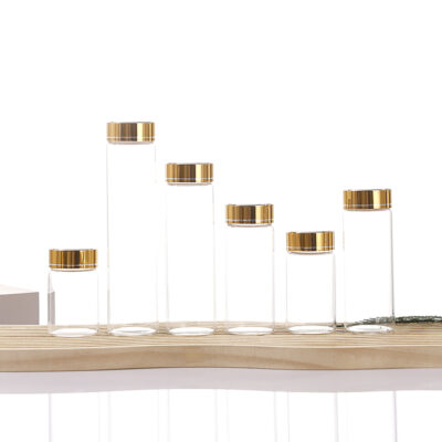 RX37 Series，Anodized Gold Aluminum-Plastic Composite Cap，20ML-165ML