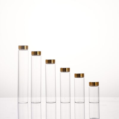 RX37 Series，Anodized Gold Aluminum-Plastic Composite Cap，20ML-165ML