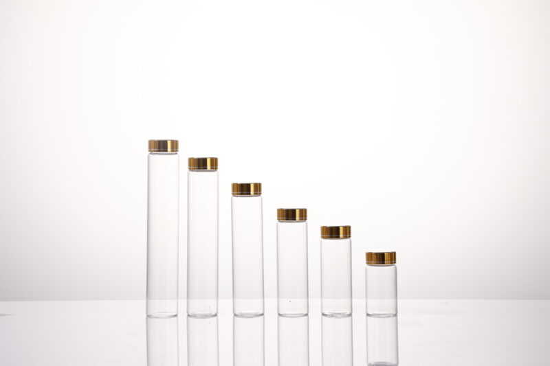 RX37 Series，Anodized Gold Aluminum-Plastic Composite Cap，20ML-165ML