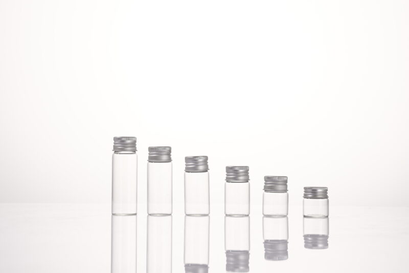 RX27 Series,Silver Aluminum  Screw Cap,bottle,Versatile Silver-Capped Vials,5ml-20ml