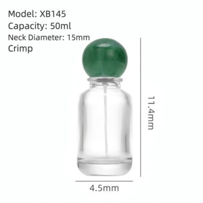 RX008 Marbleized Resin Ball,Circular Perfume Vials with Marbleized Resin Caps,30ML,50ML,100ML