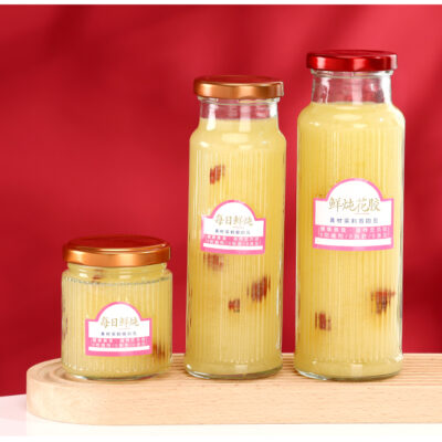 RX026 Premium Bird's Nest & White Fungus Glass Jar - Fluted and Smooth Options