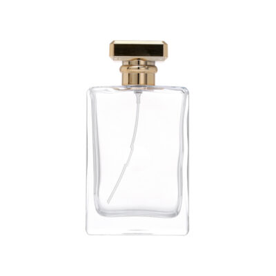 RX022-HYD802 Classic 100ml Vertical Rectangular Glass Perfume Bottle